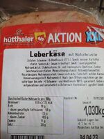 Hütthaler Leberkäse mit Naturkruste