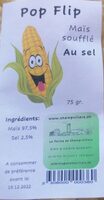 Pop flip maïs soufflé