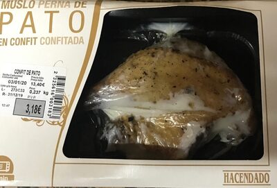 Muslo de pato en confit