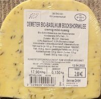 Demeter Bio-Basilikum Bockshornklee-Käse