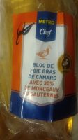 Bloc de foie gras de canard avec 30 % de morceaux au Sauternes