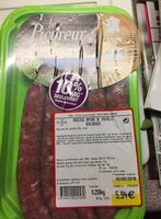 Saucisse nature de volaille biologiques