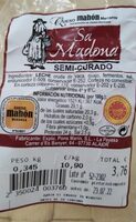 Queso Mahón Menorca Semicurado