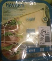 Queso havarti en lonchas light