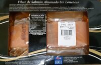 Filete de salmón ahumado sin lonchear