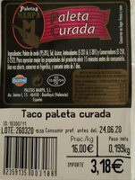 Taco Paleta Curada