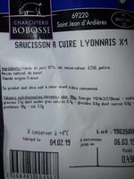 Saucisson a cuire