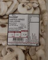 Champiñón laminado limpio cultivado