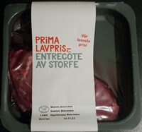 Prima Lavpris Entrecõte av storfe