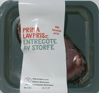 Prima  Lavprisentrecôte av storfe