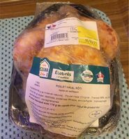 Poulet roti cuit hallal