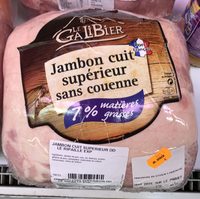 Jambon cuit supérieur sans couenne