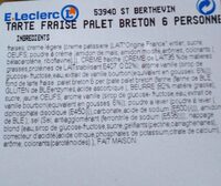 Tarte fraise palet breton