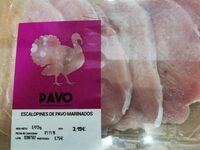 Escalopines de pavo marinados