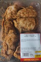 Haut de cuisses de poulet assaisonnés à la provencale, crus