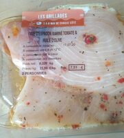 Pave d'espadon mariné tomate et huile d'olive