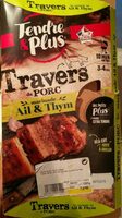 Travers de porc marinade ail et thym