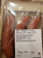 Saucisses cuites fumées d'alsace