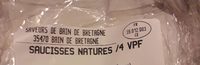 Saucisses natures