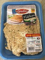 Escalopes de poulet milanaises fromage frais ail et fines herbes