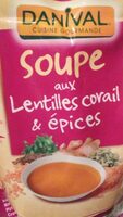 Soupe aux lentilles corail & épices