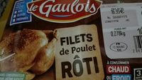 Filets de poulet rôti