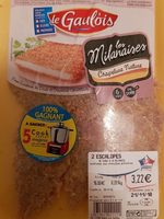 Escalope de dinde marine a la milanaise