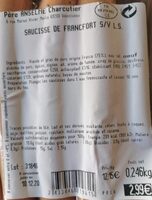Saucisse de francfort