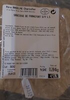 Saucisse de francfort