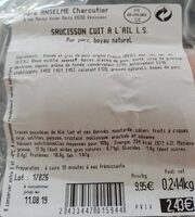 Saucisson cuit à l'ail