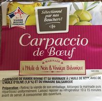 Carpaccio de boeuf