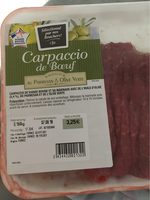 Carpaccio de boeuf marinade huile d'olive parmesan