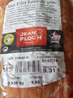 Rôti filet fumé de porc