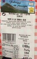 Tripes a la tomate bloc