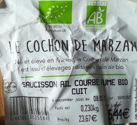 Saucisson ail courbe fumé Bio cuit