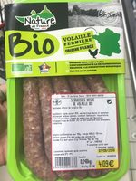 Saucisses nature de volaille