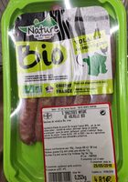 Saucisses nature de volaille bio