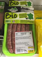 Saucisses nature de volaille