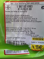 Saucisses de volailles
