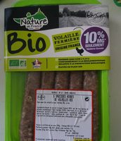 5 saucisses herbes de volailles bio