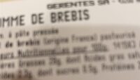 Tomme de brebis