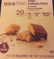 High protein bars creamy peanut butter