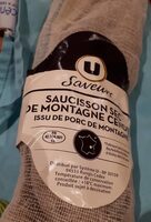 Saucisson sec de montagne cendré