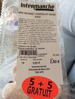 Mini beignet chocolat