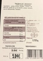 Jambon a lancienne cuit avec couenne