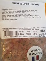 Terrine de lapin a l'ancienne