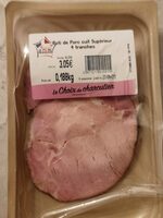 Rôti de porc cuit supérieur 4 tranches