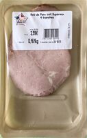 Rôti de porc cuit supérieur 4 tranches 161gr