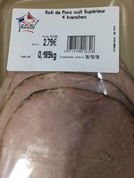 Roti de porc cuit superieur