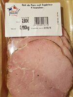 Rôti de porc cuit supérieur 4 tranches 174g